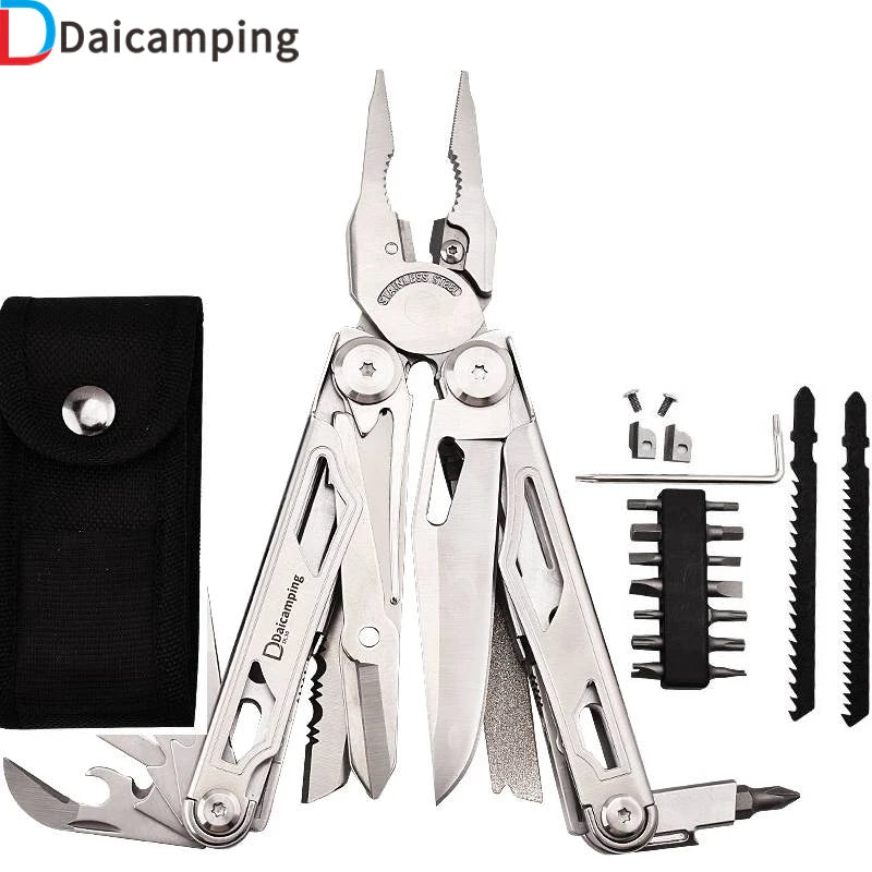 Daicamping DL30 Stainless Steel Multitool Pliers With Folding Tools